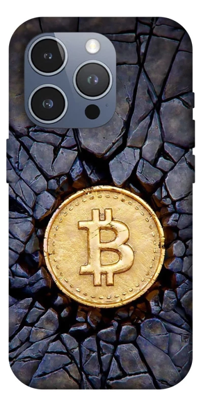 Чехол на Apple iPhone 16 Pro Max Bitcoin cracks фото 1 из 1