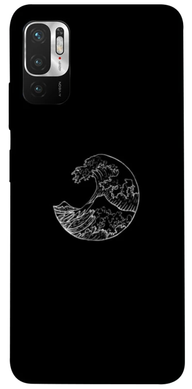 Чохол на Xiaomi Redmi Note 10 5G Black tsunami фото 1 Чохол на Xiaomi Redmi Note 10 5G Black tsunami фото 1 з 1