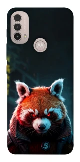 Чехол на Motorola Moto E40 Cyber Red Panda фото 1 из 1