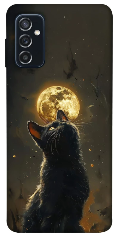 Чехол на Samsung Galaxy M52 Кот под луной v2 фото 1 из 1