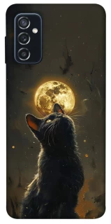 Чехол на Samsung Galaxy M52 Кот под луной v2 фото 1 из 1