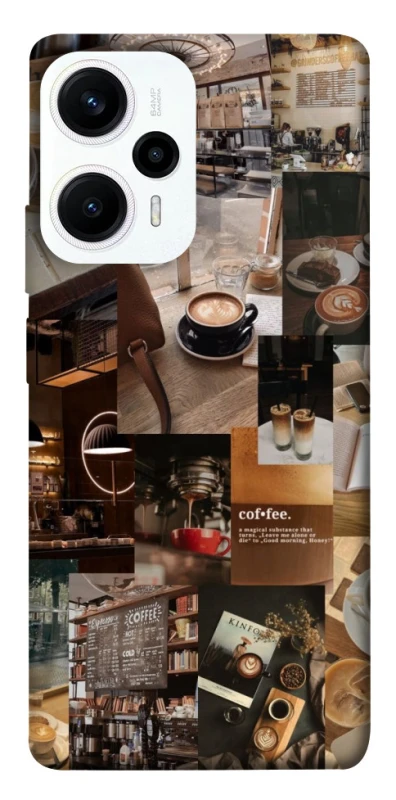 Чохол на Xiaomi Poco F5 / Note 12 Turbo Coffee collage ver.2 фото 1 з 1