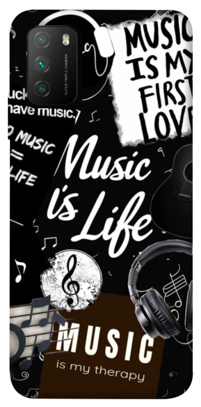 Чохол на Xiaomi Poco M3 Music is Life фото 1 з 1