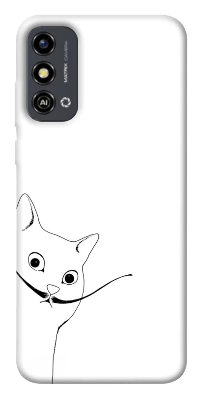 Чохол на ZTE Blade A53 Кіт Дали фото 1 з 1