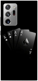 Чехол на Samsung Galaxy Note 20 Ultra Black Cards фото 1 из 1