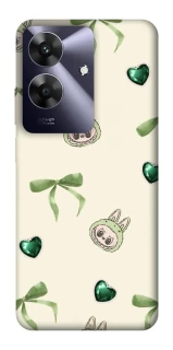Чехол на Realme Note 60 Labubu Green Heart фото 1 из 1