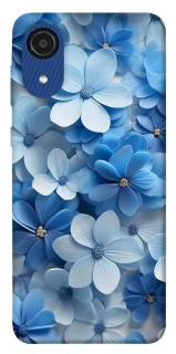 Чохол на Samsung Galaxy A03 Core Сині квіти фото 1 Чохол на Samsung Galaxy A03 Core Сині квіти фото 1 з 1