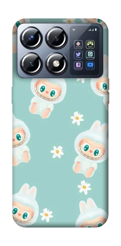 Чохол на Xiaomi POCO X8 Pro Labubu Green фото 1 з 1