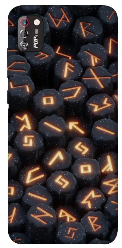 Чехол на TECNO POP 4 Pro Огненые руны фото 1 из 1