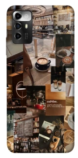 Чехол на ZTE Blade A72 Coffee collage ver.2 фото 1 из 1