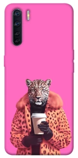 Чохол на Oppo A91 Леопард з кавою фото 1 з 1