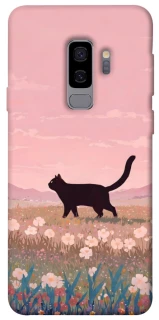 Чехол на Samsung Galaxy S9+ cat on a field фото 1 из 1