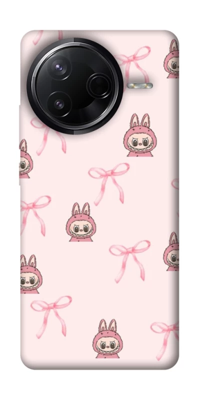 Чохол на Infinix Note 50 Pro Pink bows and Labubus фото 1 з 1