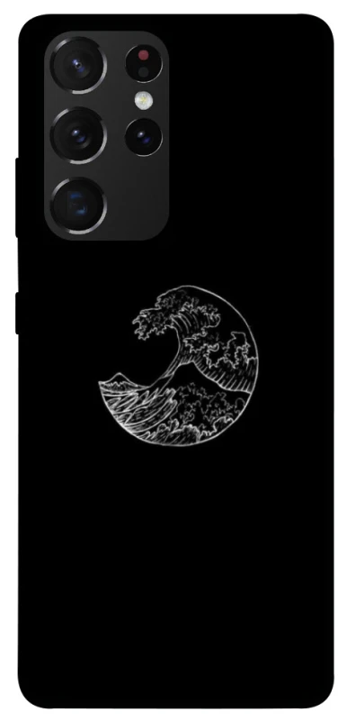 Чохол на Samsung Galaxy S21 Ultra Black tsunami фото 1 Чохол на Samsung Galaxy S21 Ultra Black tsunami фото 1 з 1