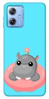 Чехол на Motorola Moto G84 Adopt Me Hippo Floatie фото 1 из 1