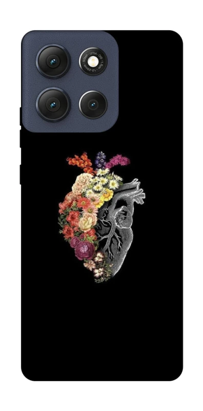 Чохол на Motorola Moto G86 Heart with flowers фото 1 з 1
