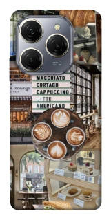 Чохол на TECNO Spark 20 Pro Coffee collage ver.5 фото 1 з 1