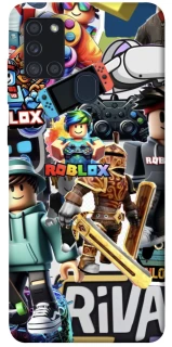 Чохол на Samsung Galaxy A21s Roblox collage ver.1 фото 1 з 1