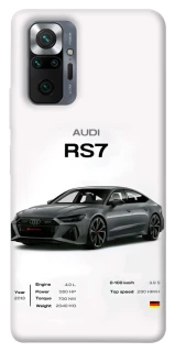 Чехол на Xiaomi Redmi Note 10 Pro Audi RS7 фото 1 из 1