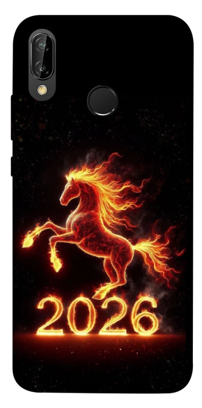 Чохол на Huawei P20 Lite Red Fire Horse ver.1 фото 1 з 1