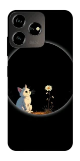Чохол на ZTE Blade V50 Design 4G Cat and flower фото 1 з 1