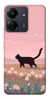 Чохол на Xiaomi Poco C65 cat on a field фото 1 з 1