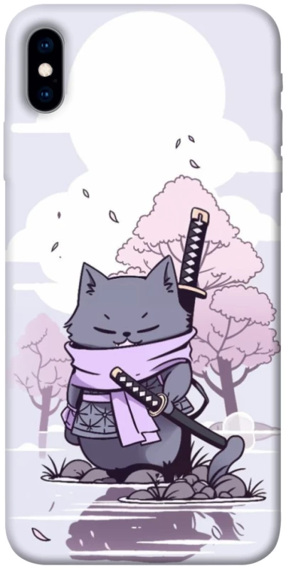 Чохол на Apple iPhone X (5.8") Samurai cat фото 1 з 1