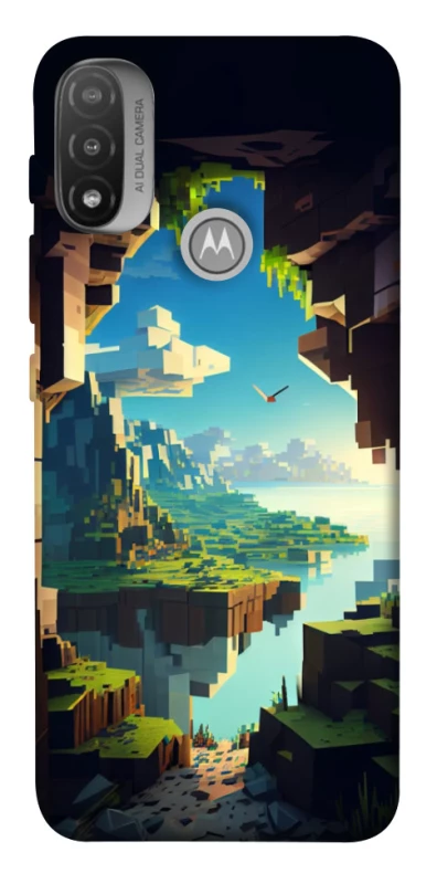 Чохол на Motorola Moto E20 Minecraft sunrise фото 1 з 1