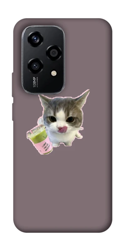 Чехол на Honor 200 Lite cat matcha фото 1 из 1
