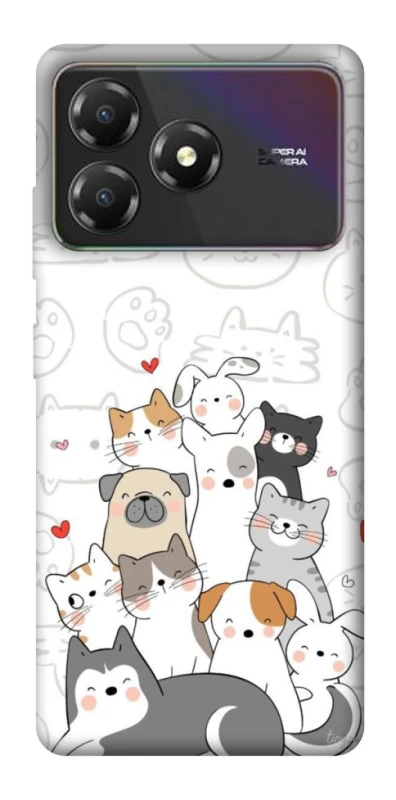 Чехол на ZTE Blade A36 Funny Pets фото 1 из 1