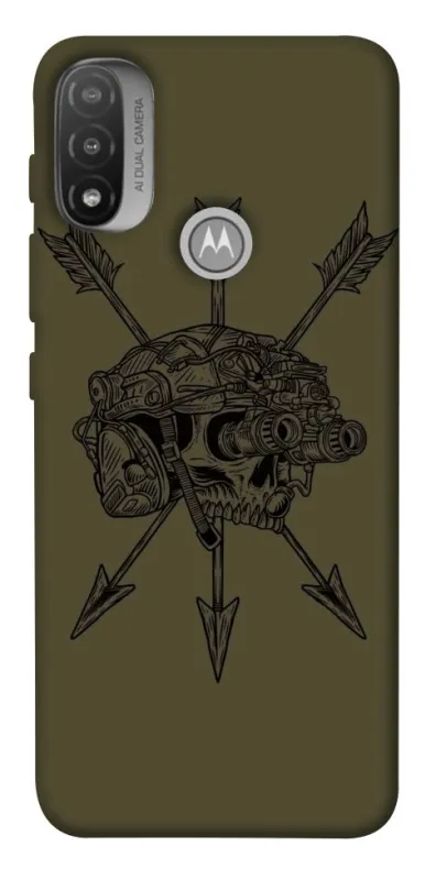 Чохол на Motorola Moto E20 Mil skull фото 1 з 1