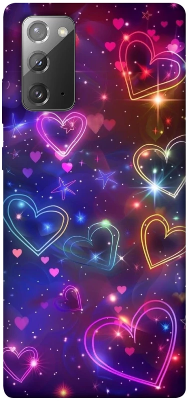 Чохол на Samsung Galaxy Note 20 Drawn hearts фото 1 з 1