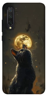 Чохол на Xiaomi Mi CC9 / Mi 9 Lite Кіт під місяцем v2 фото 1 з 1