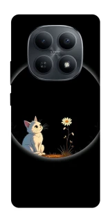 Чехол на Xiaomi Redmi Note 15 4G/5G (EU) Cat and flower фото 1 из 1