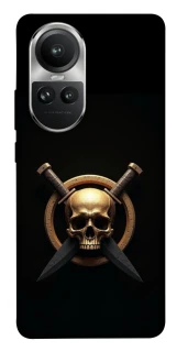 Чехол на Oppo Reno 10 Golden Skull фото 1 из 1