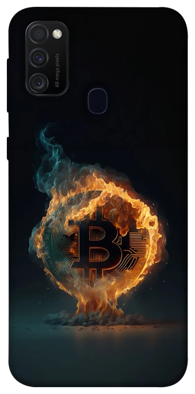 Чохол на Samsung Galaxy M30s / M21 Fire Bitcoin фото 1 з 1