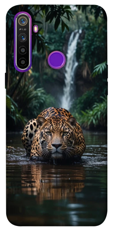 Чехол на Realme 5 Leopard in water фото 1 из 1