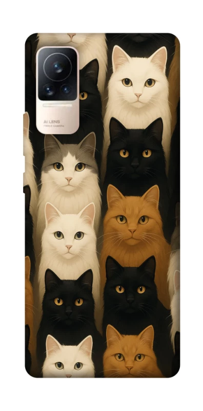 Чехол на Xiaomi Civi 6 Colorful Cat Collage фото 1 Чехол на Xiaomi Civi 6 Colorful Cat Collage фото 1 из 1