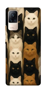 Чехол на Xiaomi Civi 6 Colorful Cat Collage фото 1 Чехол на Xiaomi Civi 6 Colorful Cat Collage фото 1 из 1