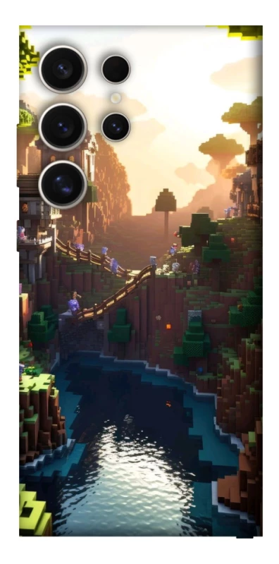 Чохол на Samsung Galaxy S25 Ultra Minecraft sunset фото 1 з 1