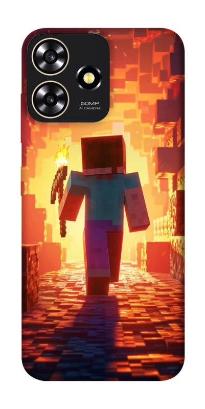 Чохол на ZTE Blade A73 4G Minecraft adventure фото 1 з 1
