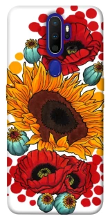 Чохол на Oppo A5 (2020) / Oppo A9 (2020) Соняшники та маки фото 1 з 1