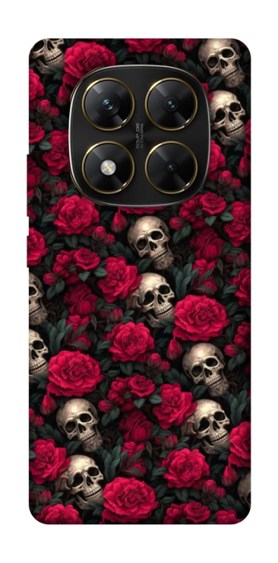 Чехол на Xiaomi Poco X7 Черепа и розы фото 1 из 1