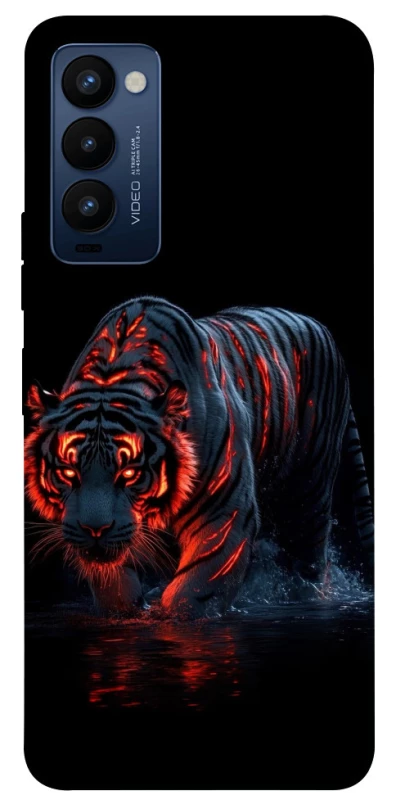 Чохол на TECNO Camon 18 fire tiger фото 1 з 1