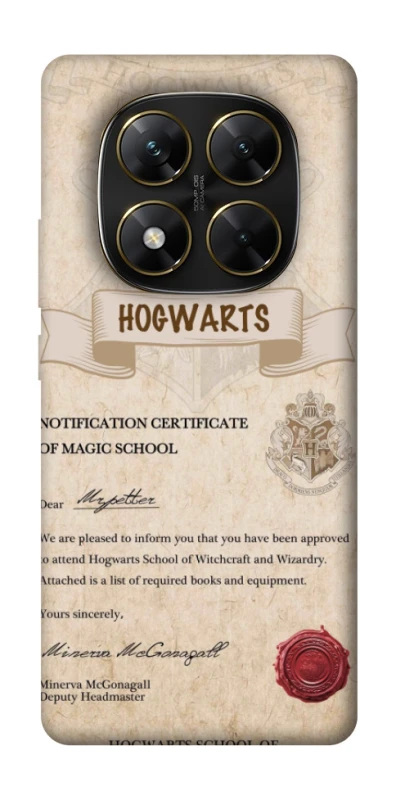 Чехол на Xiaomi Poco X7 The Hogwarts acceptance letter фото 1 из 1