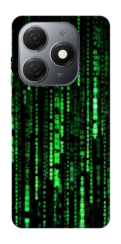 Чехол на TECNO Spark 20 Matrix Code фото 1 Чехол на TECNO Spark 20 Matrix Code фото 1 из 1