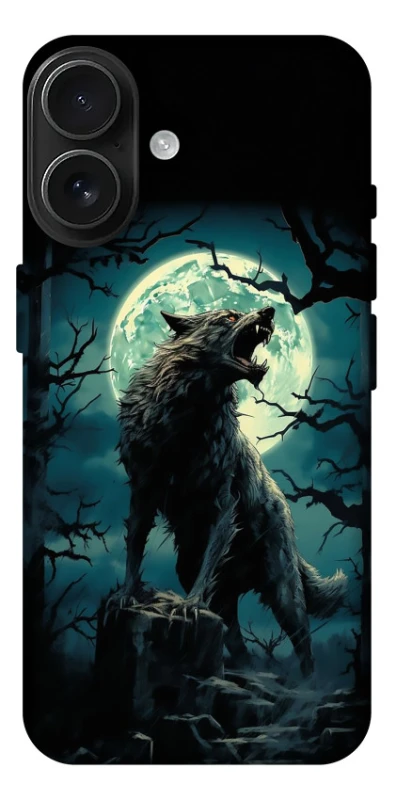 Чохол на Apple iPhone 17 (6.3") Вовк під місяцем фото 1 з 1