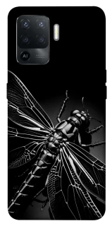 Чехол на Oppo Reno 5 Lite Black dragonfly фото 1 из 1