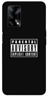 Чохол на Oppo A74 4G Parental Advisory Label фото 1 з 1