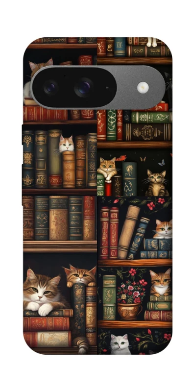 Чохол на Google Pixel 10 Cats & Books фото 1 з 1